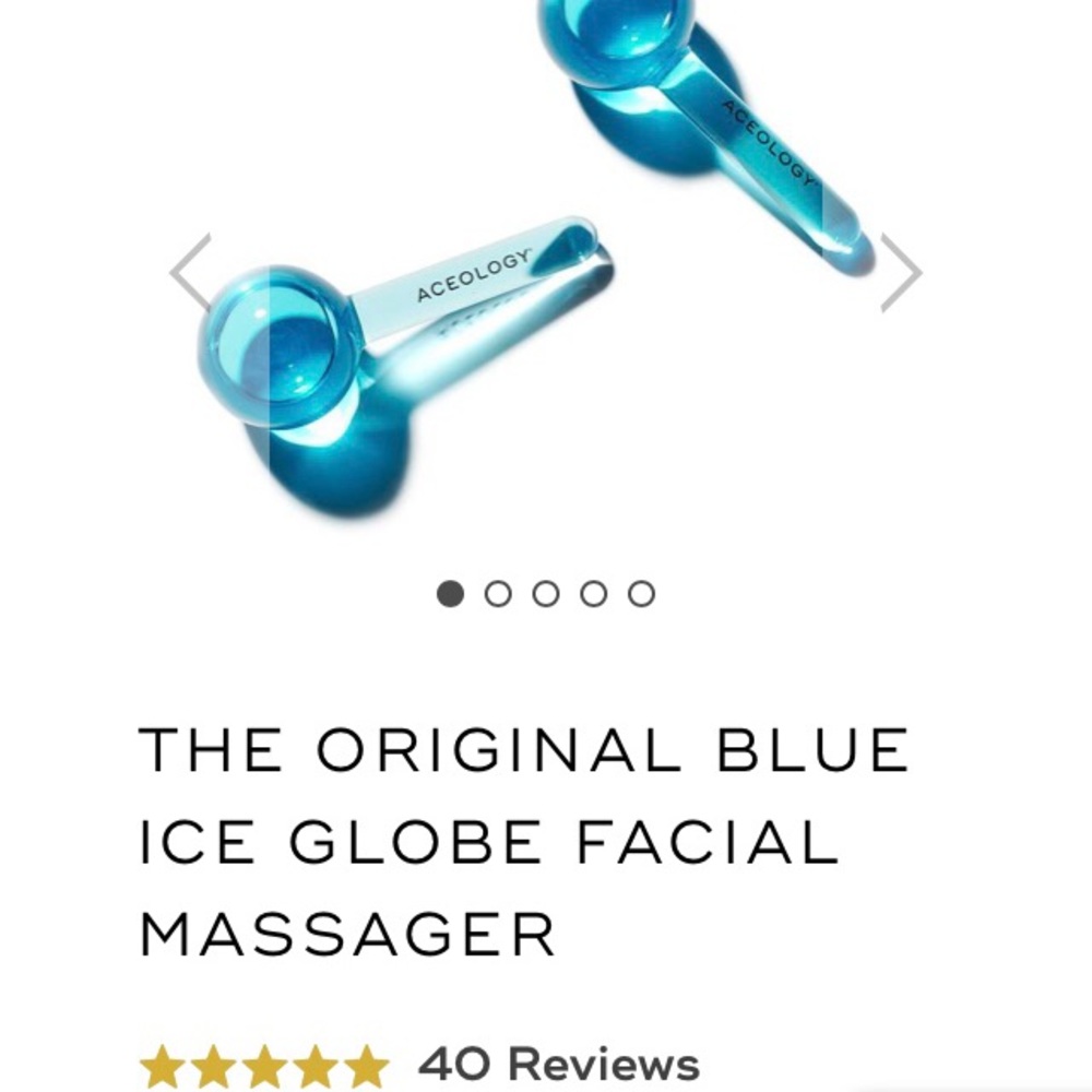 Ice globe facial massager